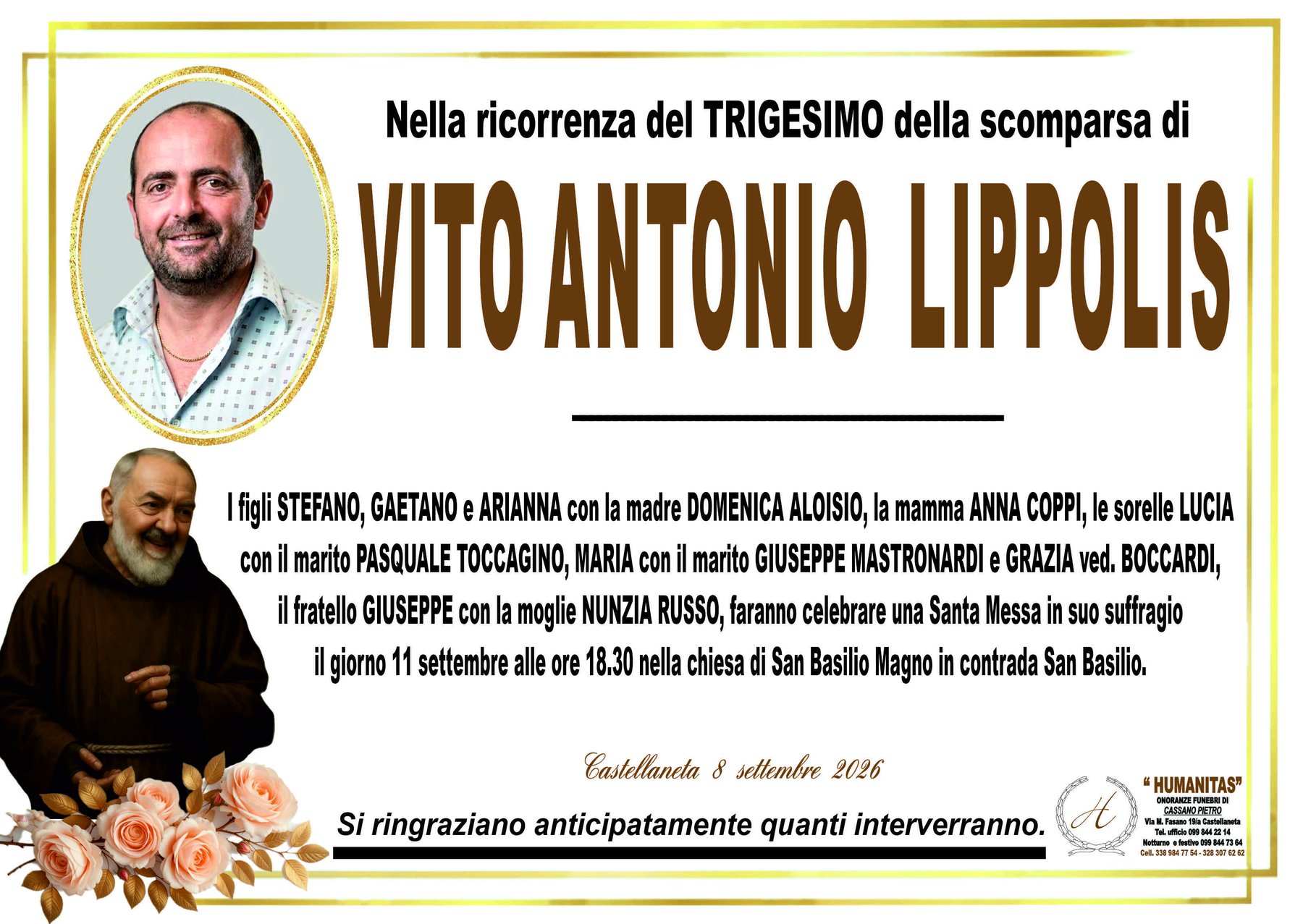 Manifesto di Vito Antonio Lippolis