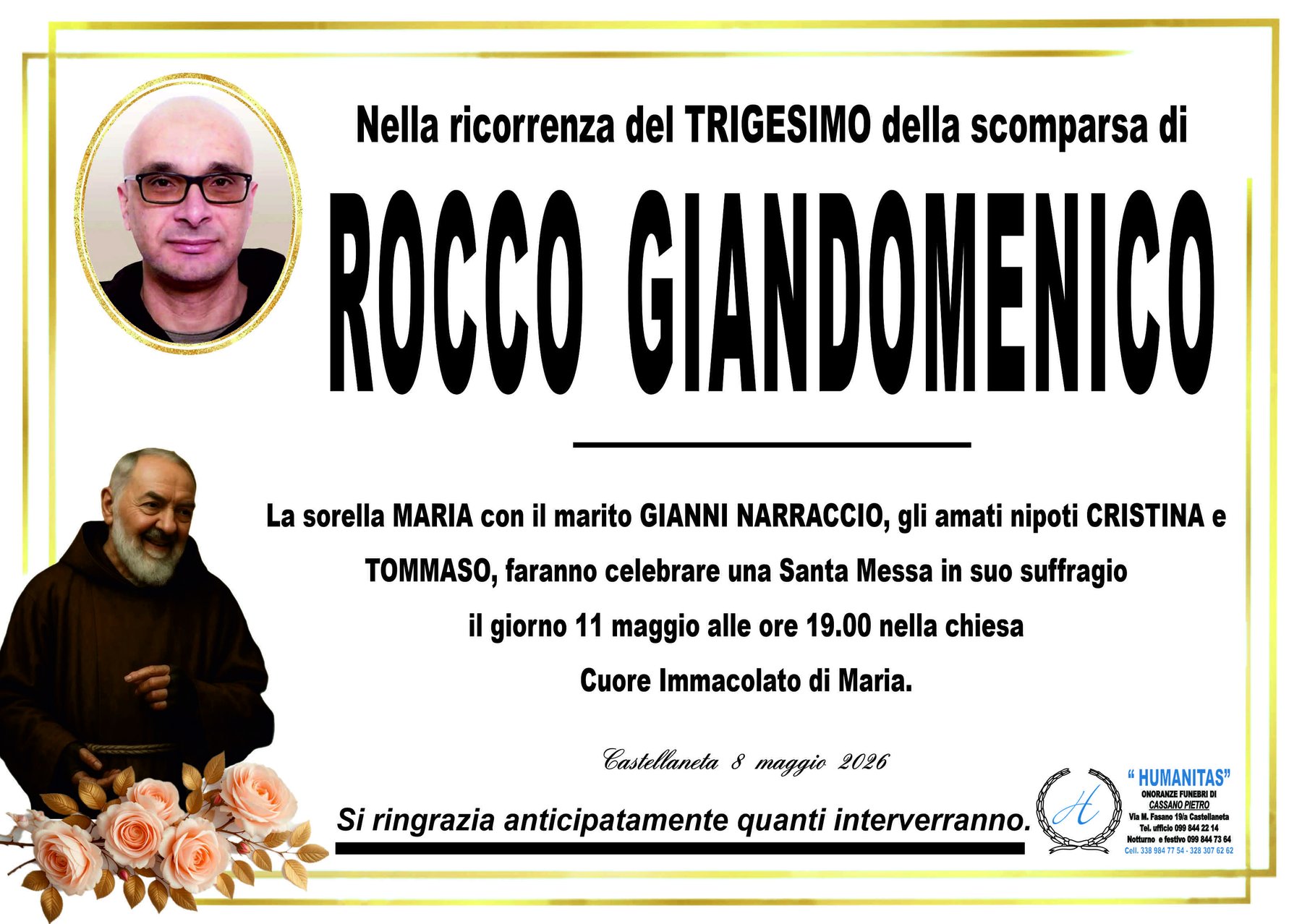 Manifesto di Rocco Giandomenico